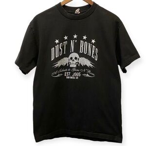 Dust & Bones T Shirt Large Tribute Band Guns N Roses Skull Rock Graphic Mens Tee